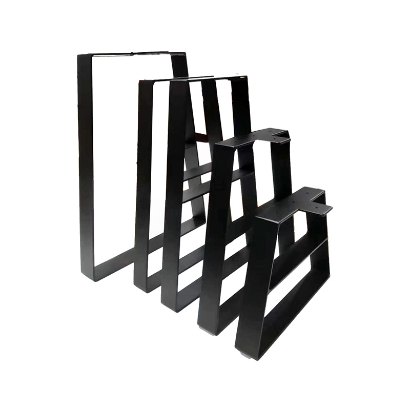 Trapezoid metal table legs