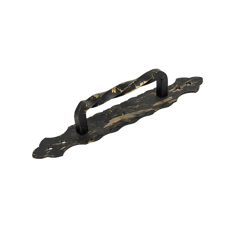 Rustic black cast iron hawakan hawakan